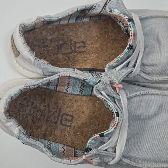 Hey Dude Grey BoHo Wendy Casual Shoe - Picture 6 of 8